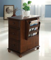 Youngtown Antique Oak Finish Side Table