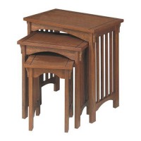  3-Piece Nested Tables,Powell "Mission Oak